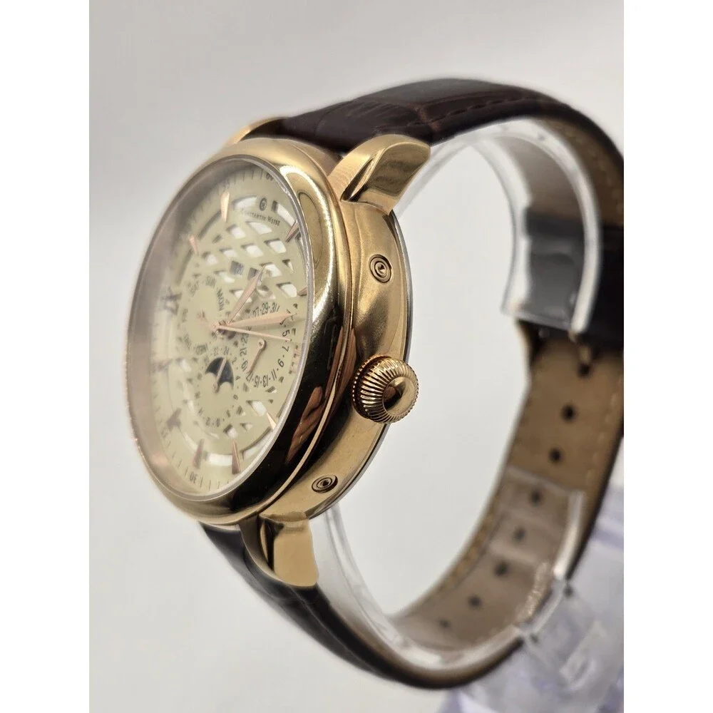 Constantin Weisz Rose Gold Tone Men's Multi-complication Automatic Watch. 46mm.
